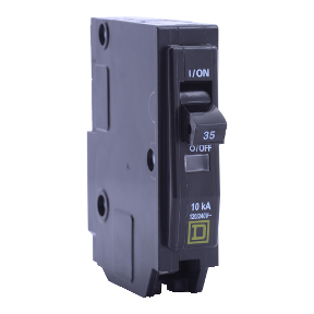 Schneider Electric Fluorescent/HID Lighting Thermal Magnetic Circuit Breaker; 1-Pole; 40A; 120/240VAC; Lever; Box Lug Terminal; UL 489